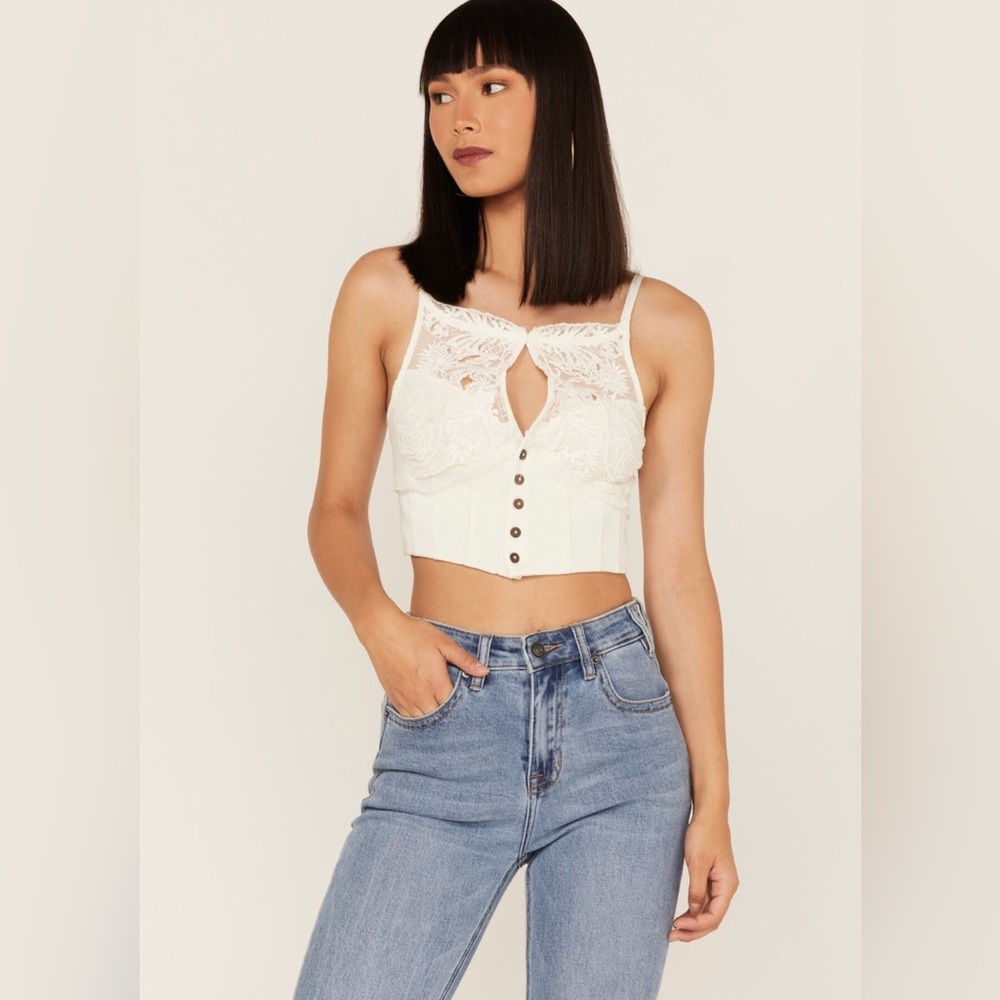 Free People Women's Have My Heart Cropped Tank Top